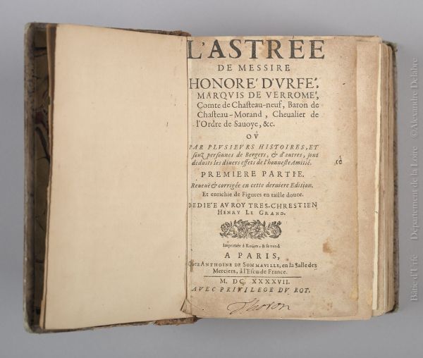 L'Astrée, volume 1 ; © ARCHIVES DEPARTEMENTALES DE LA LOIRE ; ©  ARCHIVES DEPARTEMENTALES DE LA L
