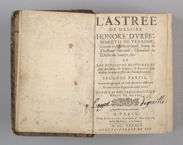 L'Astrée, volume 2 ; © ARCHIVES DEPARTEMENTALES DE LA LOIRE ; ©  ARCHIVES DEPARTEMENTALES DE LA L