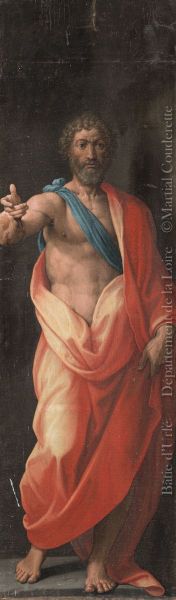 D.2008.0.011 tableau Un prophète (Saint Jean Baptiste?)  