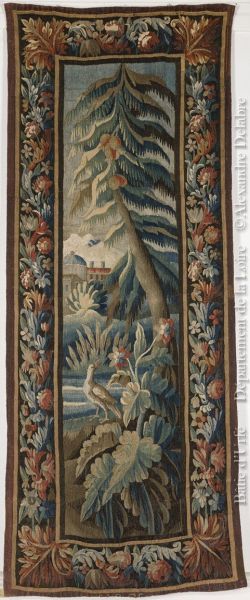 D.2008.0.025.3 tapisserie ; tapisserie de Felletin Verdure  