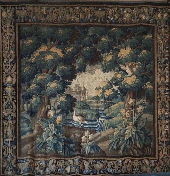 D.2008.0.025.5 tapisserie ; tapisserie de Felletin Verdure  