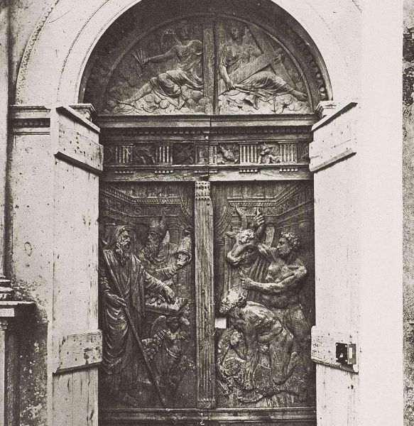 Les portes de  la chapelle - Détail- Thiollier ; © Félix Thiollier